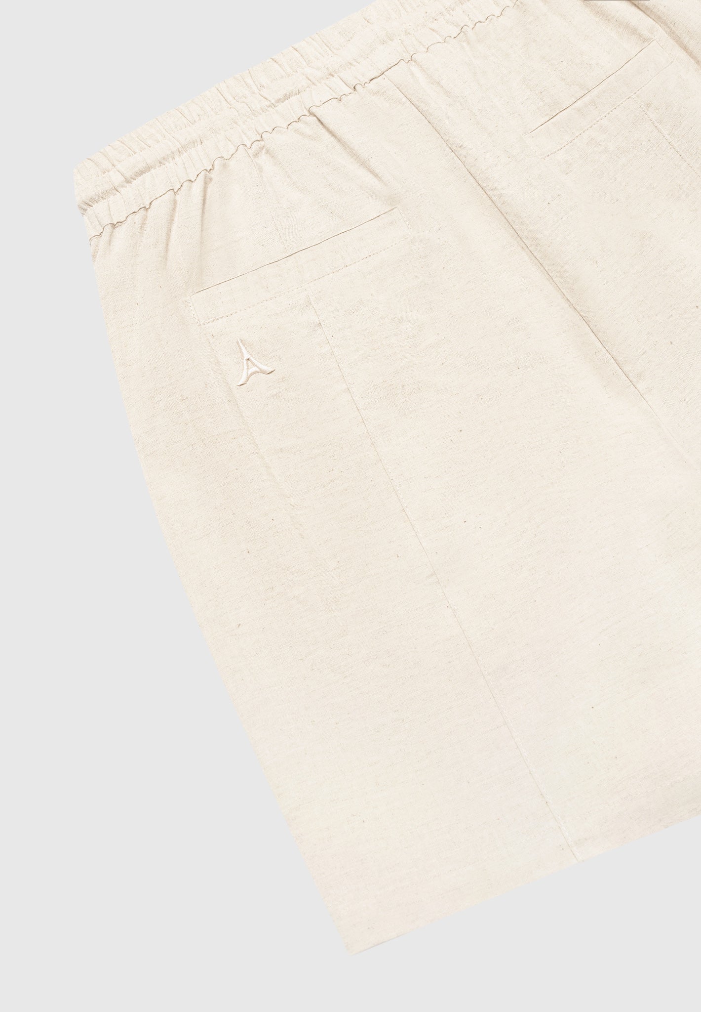 Linen Pintuck Shorts - Natural