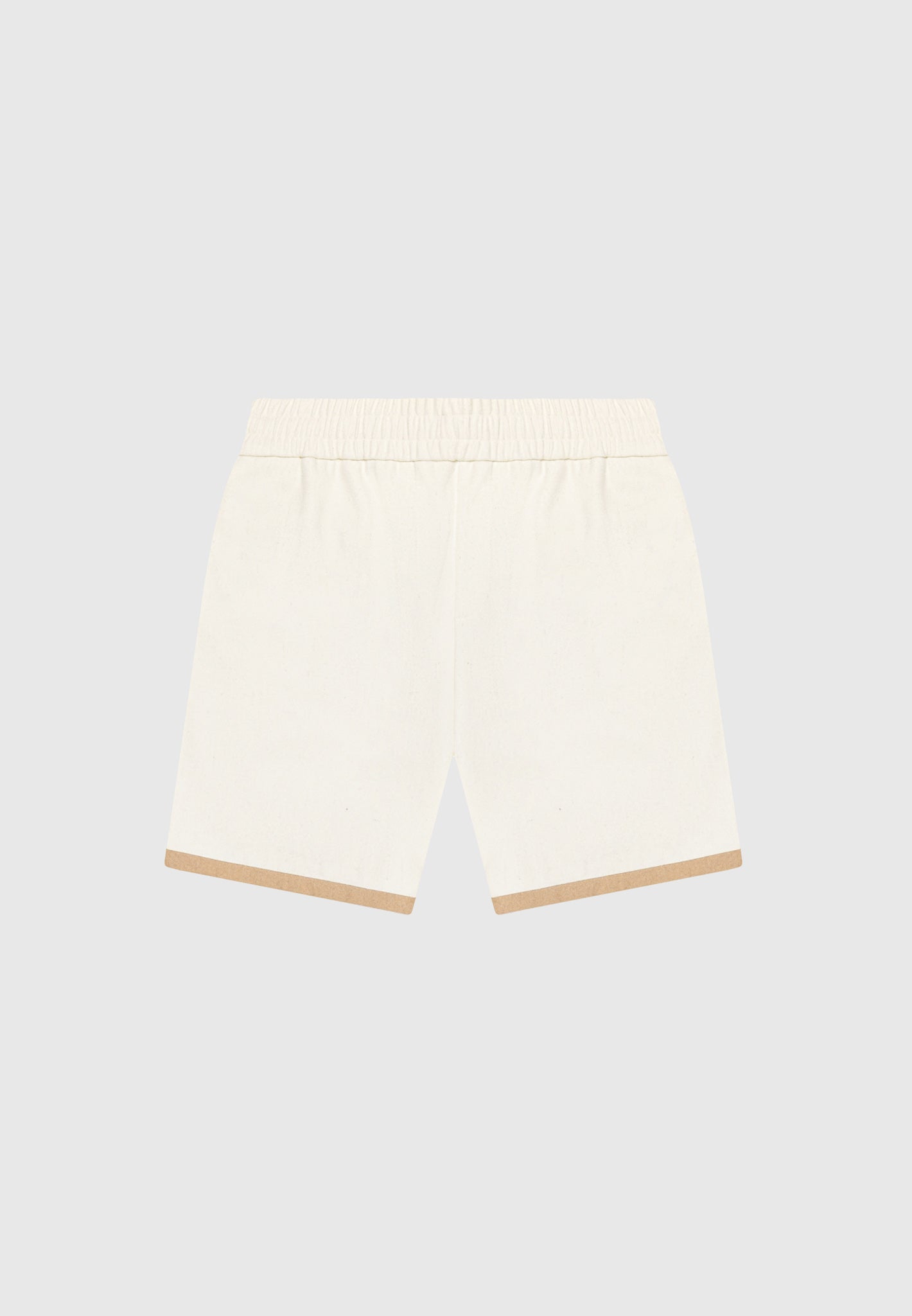 Wool Shorts - Cream/Brown